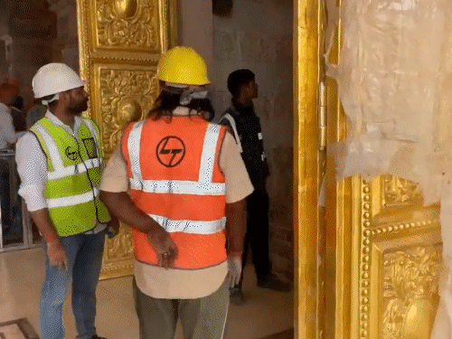 Ayodhya Ram Mandir Golden Doors; First Floor | Ram Darbar | 18kg gold is being added to the 6 doors of Ram temple: will also be applied on the main urn; Ram -Sita will sit on the throne – Ayodhya News
