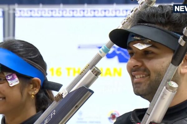 Asian Shooting Championship: Elavenil Valarivan-Arjun Babuta won gold at the mixed team event
